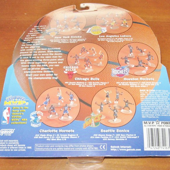 1997 Galoob New York Knicks NBA Basketball All Star MVP Small Posable Figures - Picture 2 of 9